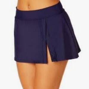 Anne Cole Blue Skorts And Saltlife Pink Tank Top Brand New